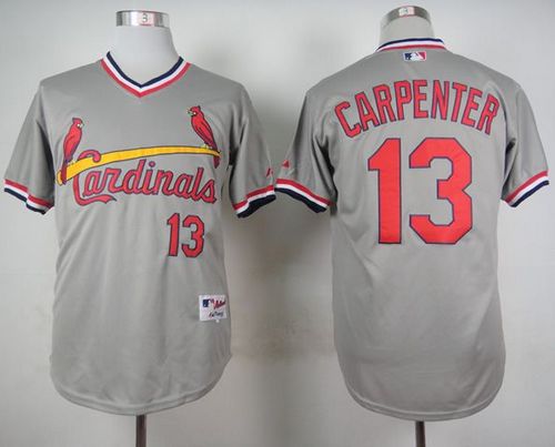 Cardinals #13 Matt Carpenter Grey 1978 Turn Back The Clock Stitched MLB Jersey - Click Image to Close